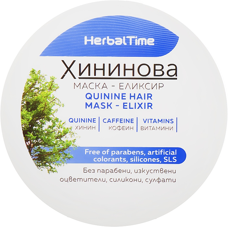 Maska chininowa do włosów - Herbal Time Mask Elixir — Zdjęcie N1