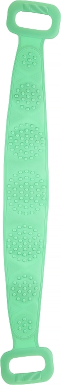 Silikonowa szczotka do mycia pleców, nóg i stóp, zielona - Deni Carte — Zdjęcie N1