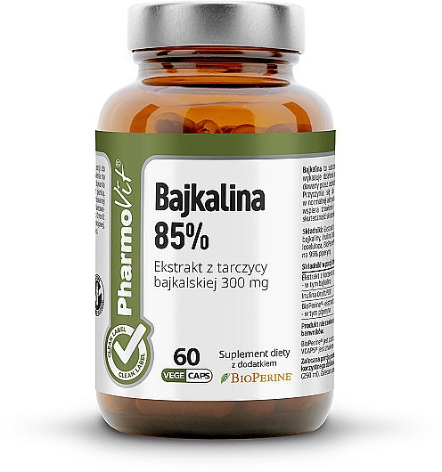 Suplement diety Bajkalina 85% - Pharmovit Clean Label Bajkalina 85% — Zdjęcie N1