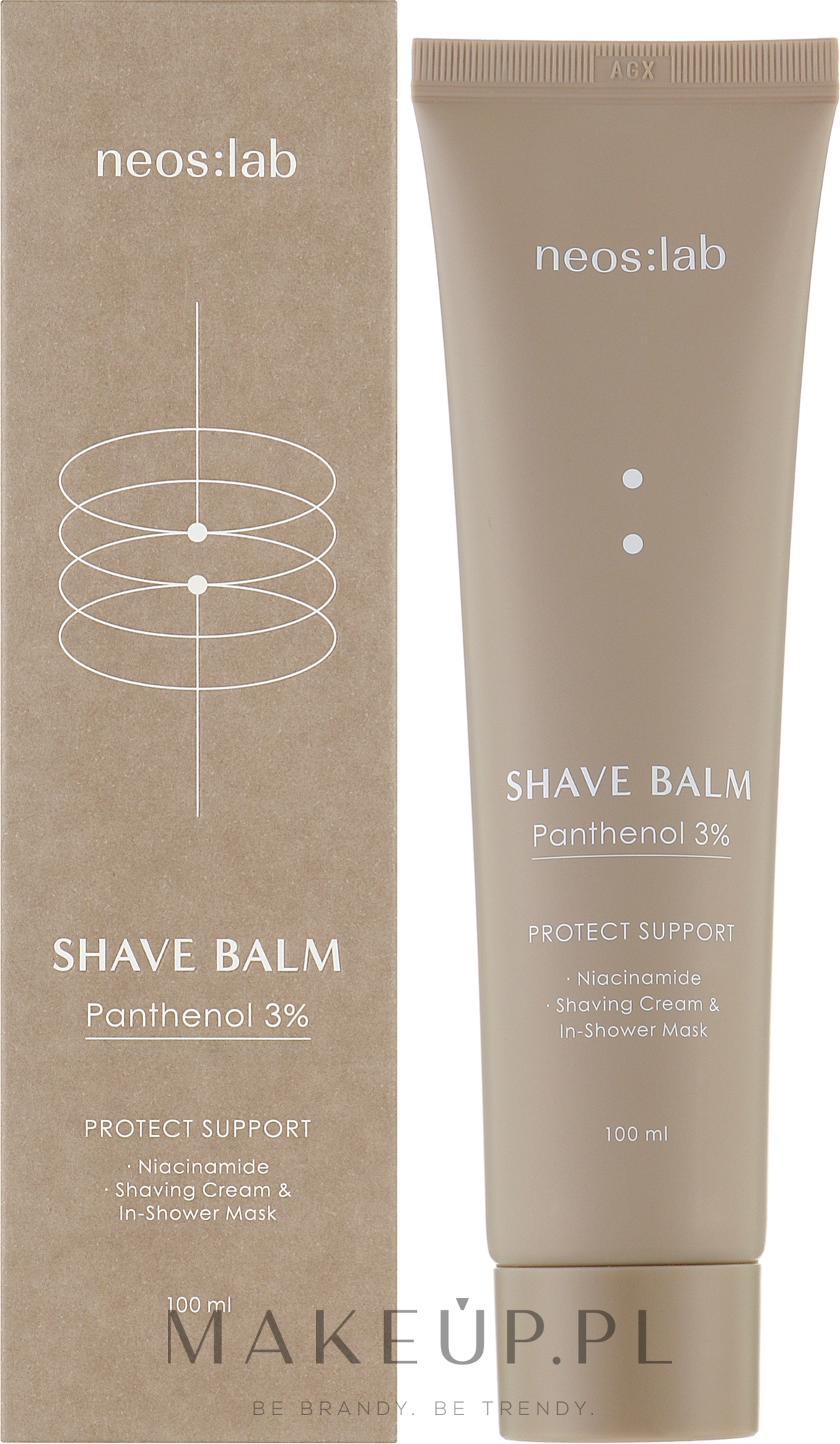Krem do golenia - Neos:lab Shave Balm Panthenol 3% — Zdjęcie 100 ml