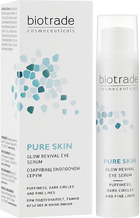 Krem pod oczy o działaniu przeciwstarzeniowym i przeciw cieniom pod oczami - Biotrade Pure Skin Glow Revival Eye Serum — Zdjęcie N2