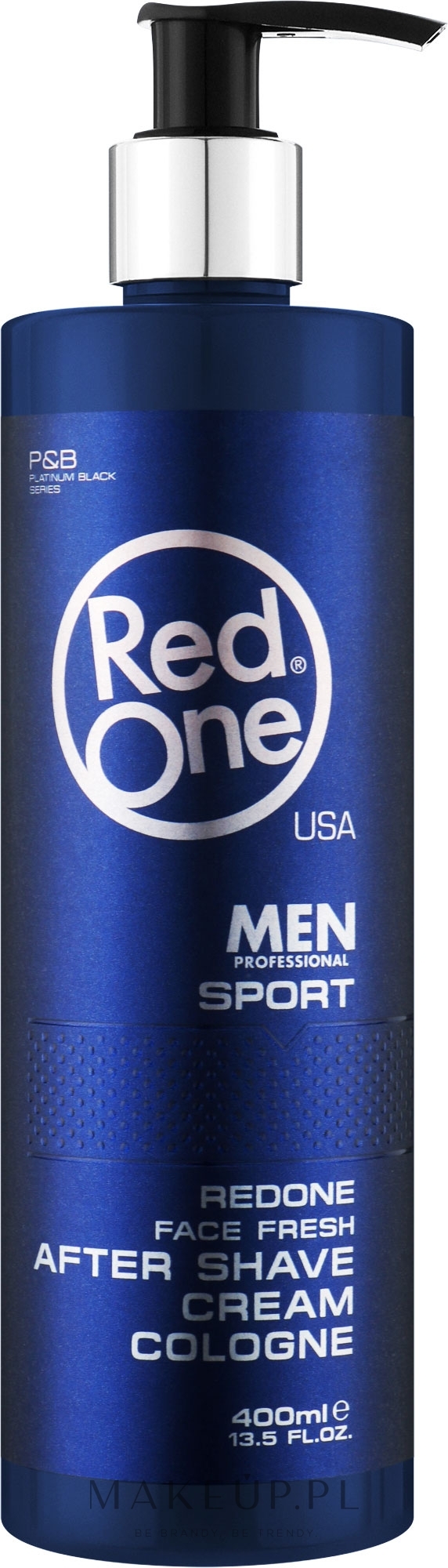 Perfumowany krem po goleniu - RedOne Aftershave Cream Cologne Sport — Zdjęcie 400 ml