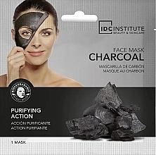 Maska w płachcie do twarzy z węglem drzewnym - IDC Institute Charcoal Tissue Face Mask — Zdjęcie N1
