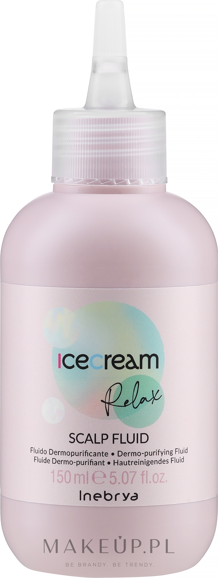 Oczyszczający fluid tonizujący skórę głowy - Inebrya Ice Cream Relax Scalp Fluid — Zdjęcie 150 ml