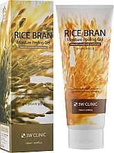 Peeling do twarzy z brązowym ryżem - 3w Clinic Moisture Peeling Gel-Rice Bran — Zdjęcie N2