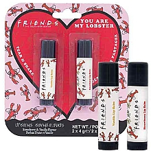 Kup Zestaw balsamów do ust - Paladone Beauty Friends Beauty You Are My Lobster Lip Balms Tear & Share Gift Set (lip/balm/2x4g)