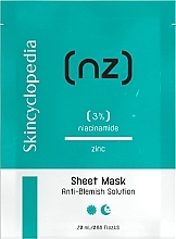 Przeciwtrądzikowa maska oczyszczająca z niacynamidem - Skincyclopedia Sheet Mask — Zdjęcie N1