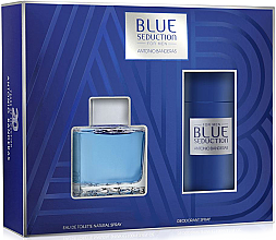 Blue Seduction Antonio Banderas - Zestaw (edt 100 ml + deo 150 ml) — Zdjęcie N1