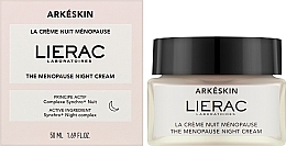Krem do twarzy na noc - Lierac Arkeskin The Menopause Night Cream — Zdjęcie N2
