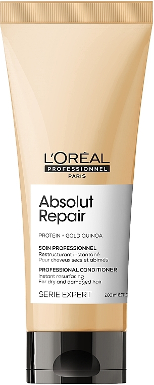 PRZECENA! Odżywka do włosów zniszczonych - L'Oreal Professionnel Serie Expert Absolut Repair Gold Quinoa +Protein Conditioner * — Zdjęcie N1