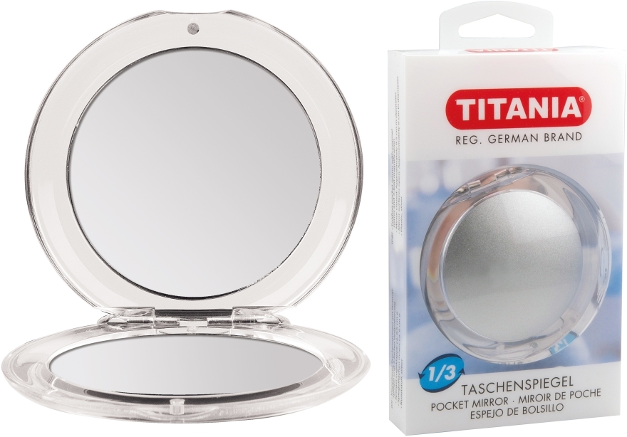 Lusterko kieszonkowe, dwustronne – Titania Pocket Mirror — Zdjęcie N2