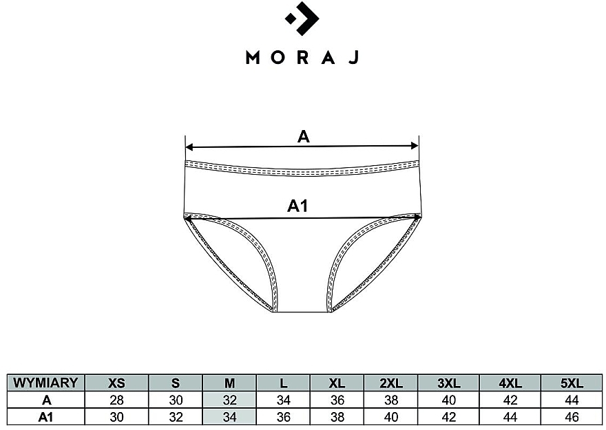 Majtki damskie koronkowe w kwiaty Figi, czarne - Moraj — Zdjęcie N3