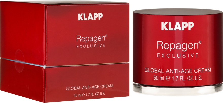 Kompleksowy krem anti-age do twarzy - Klapp Repagen Exclusive Global Anti-Age Cream — Zdjęcie N1