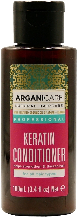 Naturalna odżywka do włosów z keratyną - Arganicare Hair Conditioner with Keratin — Zdjęcie N1