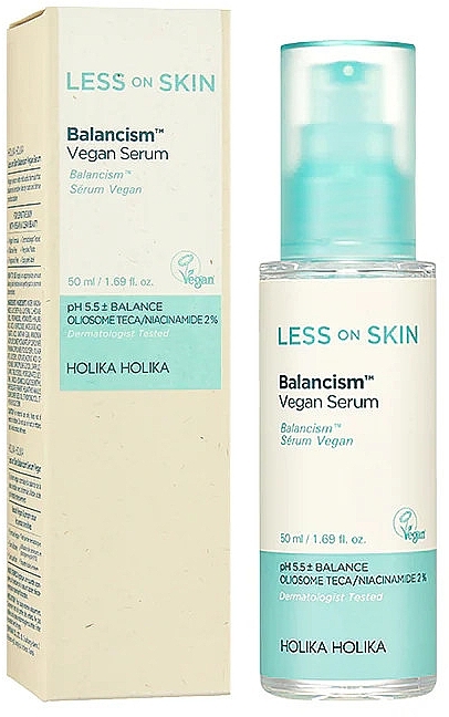 Serum do twarzy - Holika Holika Less On Skin Balancism Vegan Serum — Zdjęcie N2