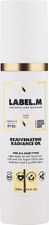 Aromatyczny olejek w sprayu - Label.m Therapy Rejuvenating Radiance Oil — Zdjęcie N1