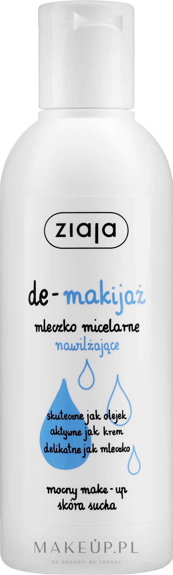Nawilżające mleczko micelarne do demakijażu - Ziaja De-makijaż — Zdjęcie 200 ml