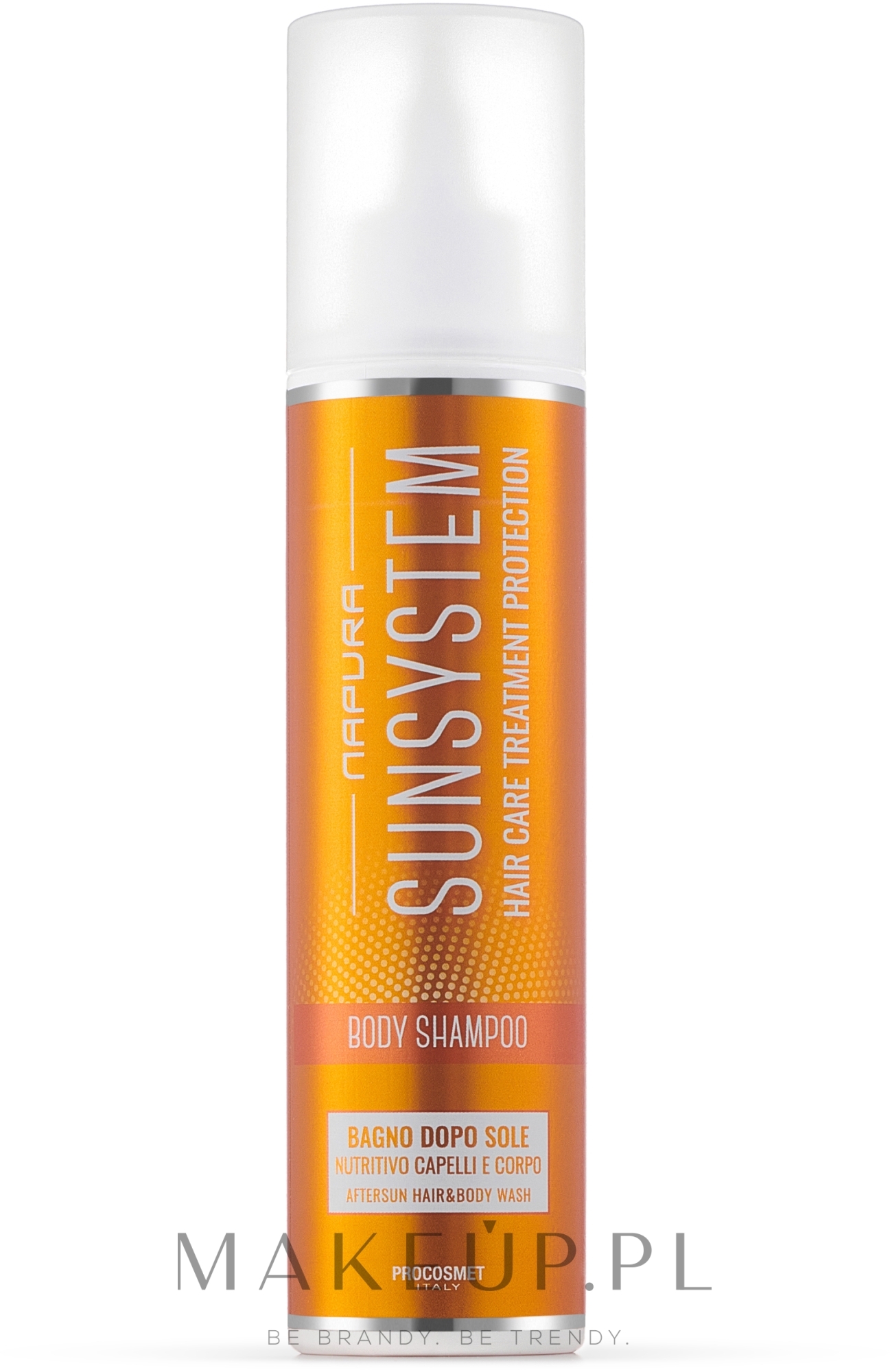Nawilżający szampon do włosów i ciała po opalaniu - Napura Sun System Body Shampoo — Zdjęcie 200 ml