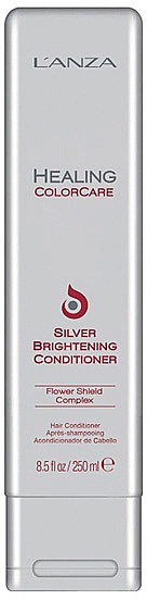 Odżywka rozjaśniająca do włosów farbowanych - L'anza Healing ColorCare Silver Brightening Conditioner — Zdjęcie N1