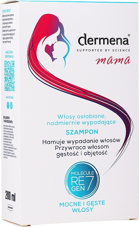 PRZECENA! Szampon przeciw wypadaniu włosów - Dermena Mama Shampoo * — Zdjęcie N2