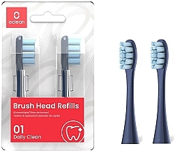 Kup Miękkie nakładki na szczoteczkę elektryczną Standard Clean, 2 szt., niebieskie - Oclean Brush Heads Refills