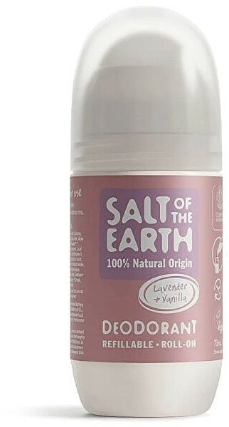 Dezodorant w kulce Lawenda i Wanilia - Salt of the Earth Lavender & Vanilla Refillable Deodorant Roll-On — Zdjęcie N1