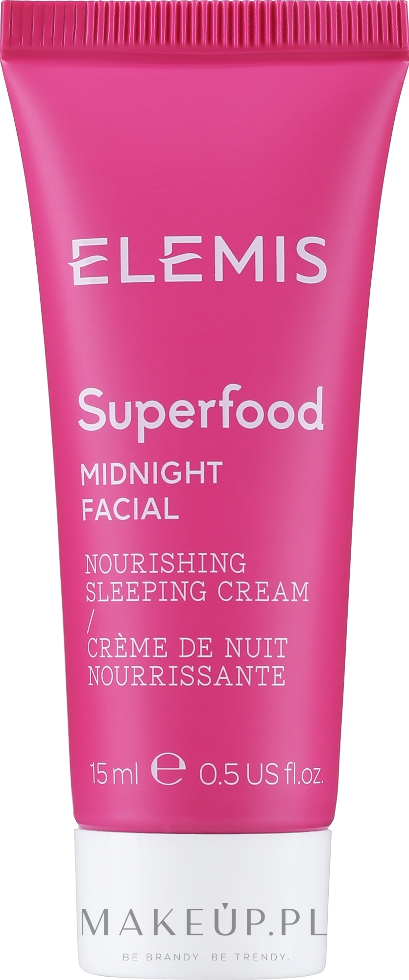 Krem do twarzy na noc - Elemis Superfood Nourishing Sleeping Cream (mini) — Zdjęcie 15 ml