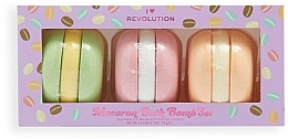 Zestaw - I Heart Revolution Macaron Fizzer Trio Kit (bath/fiz/3 x 75g) — Zdjęcie N2