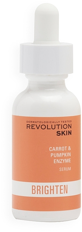 Serum rewitalizujące i rozświetlające - Revolution Skin Brighten Carrot & Pumpkin Enzyme Serum — Zdjęcie N1