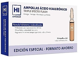 Ampułki do twarzy - Avance Cosmetic Hi Antiage Hyaluronic Acid Ampoules 3 Flash Effects — Zdjęcie N4