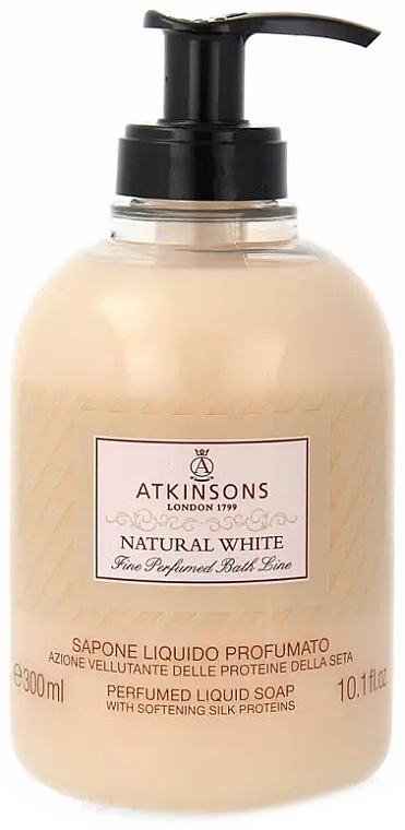 Mydło w płynie Jaśmin i konwalia - Atkinsons Natural White Liquid Soap — Zdjęcie N1