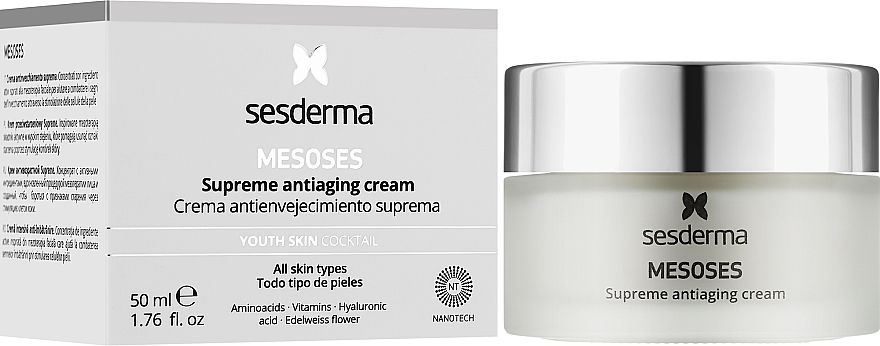 Przeciwstarzeniowy krem do twarzy - SesDerma Laboratories Mesoses Supreme Antiaging Cream — Zdjęcie N2