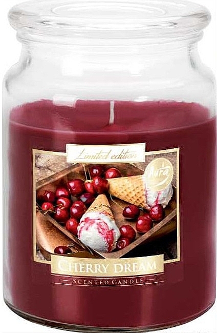 Świeca zapachowa w szkle Cherry Dream - Bispol Limited Edition Scented Candle Cherry Dream — Zdjęcie N1