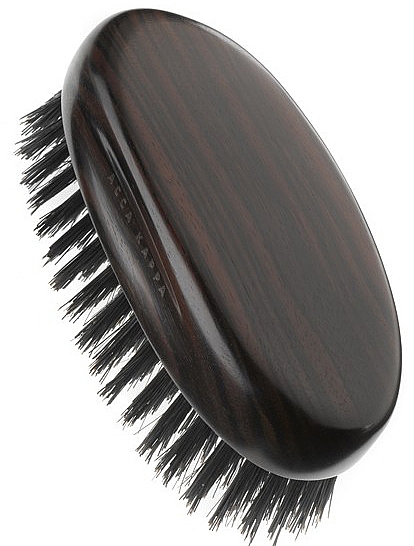 Szczotka do włosów, ciemne włosie - Acca Kappa Ebony Travel Hair Brush Black Bristle — Zdjęcie N1