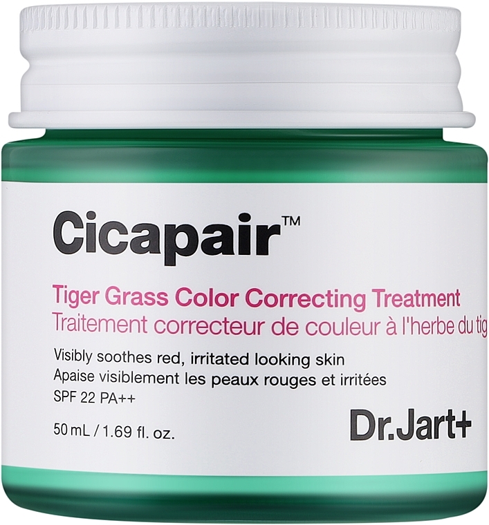 Korekcyjny krem do twarzy - Dr. Jart+ Cicapair Tiger Grass Color Correcting Treatment SPF22 PA++ — Zdjęcie N1