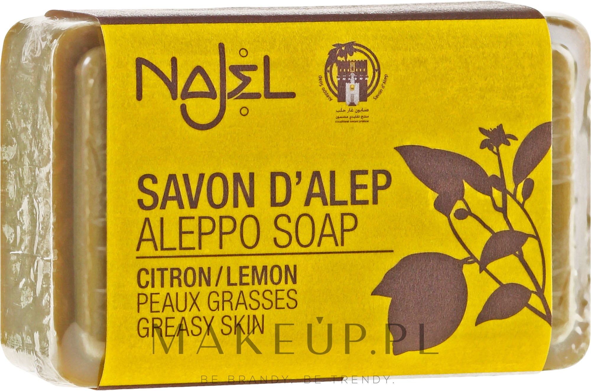 Mydło aleppo Cytryna - Najel Aleppo Soap Invigorating Soap With Lemon — Zdjęcie 100 g