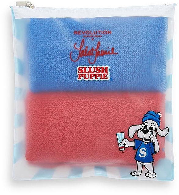 Ręczniki do twarzy, 2 szt. - Revolution Skincare Jake Jamie Slush Puppie Collection Cleansing Cloths — Zdjęcie N1