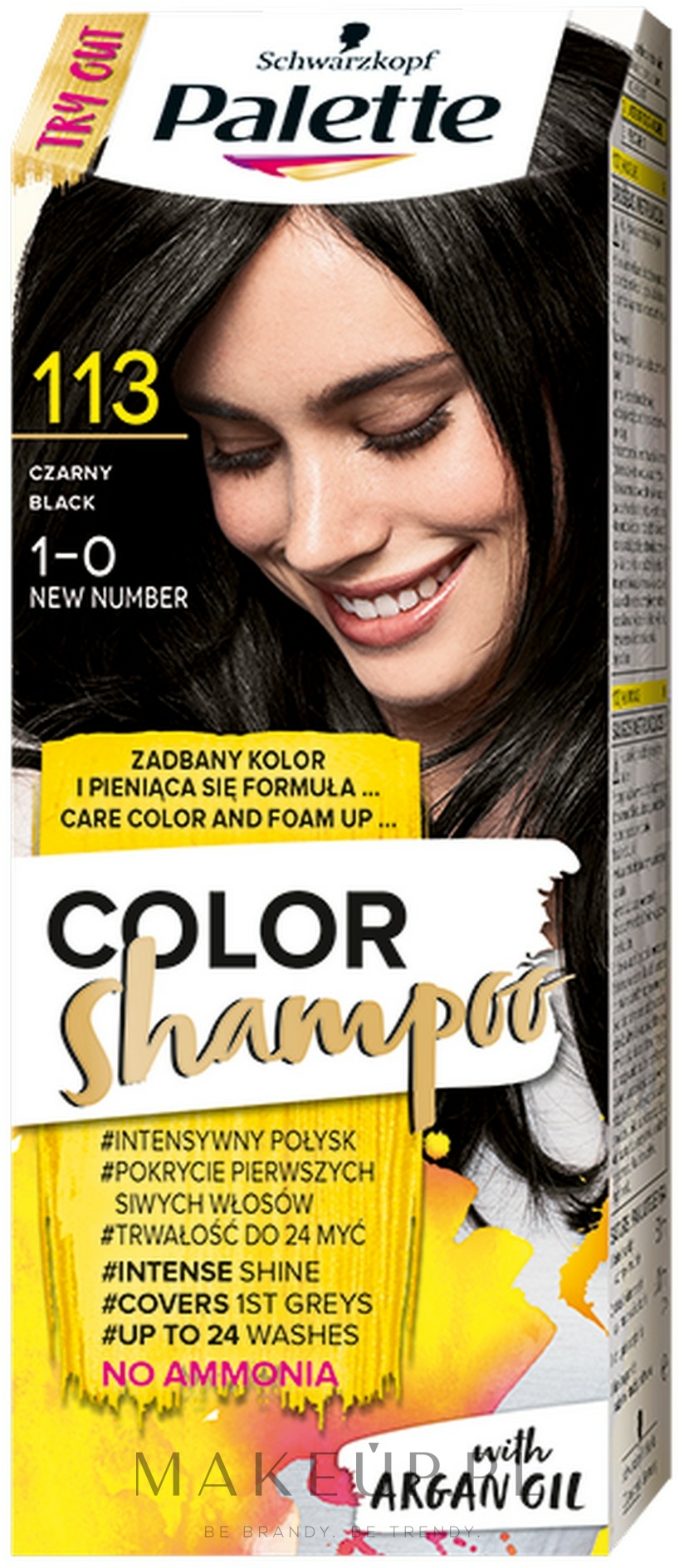 Szampon koloryzujący - Palette Color Shampoo — Zdjęcie 113 - Black