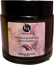 Świeca sojowa Peonia i papaja - KaWilamowski — Zdjęcie N1