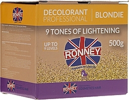 Kup PRZECENA! Puder do rozjaśniania włosów do 9 tonów - Ronney Professional Decolorant Professional Blondie *