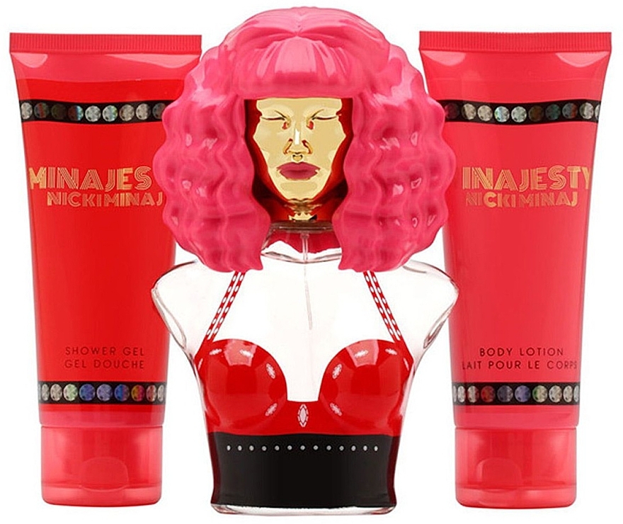 Nicki Minaj Minajesty - Zestaw (edp/100ml + b/lot/100ml + sh/gel/100ml) — Zdjęcie N1