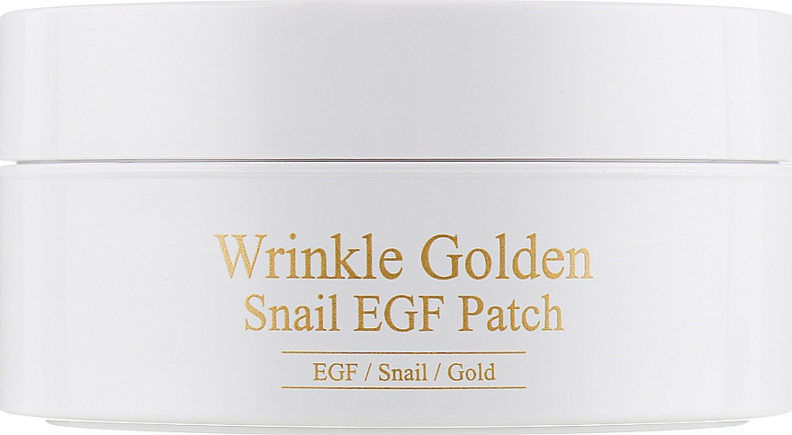 Hydrożelowe płatki pod oczy ze złotem i mucyną - The Skin House Wrinkle Golden Snail EGF Patch — Zdjęcie N2