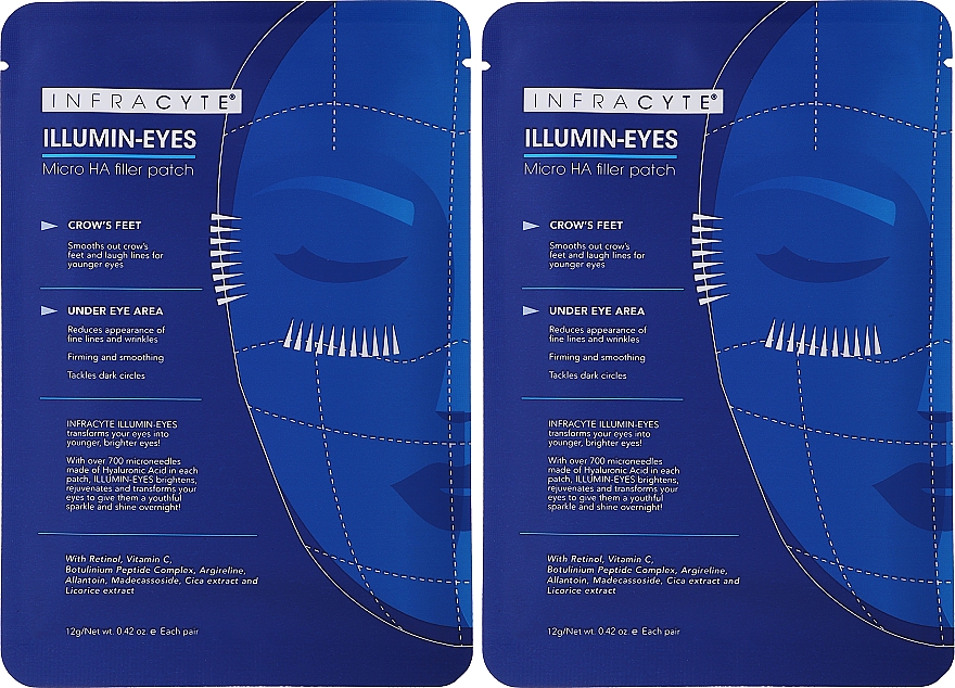 Rozświetlające płatki pod oczy - Infracyte Illumin-eyes Micro Ha Filler Patch — Zdjęcie N3
