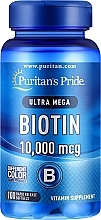 Suplement diety Biotyna, 10000 mg - Puritan's Pride Biotin — Zdjęcie N1