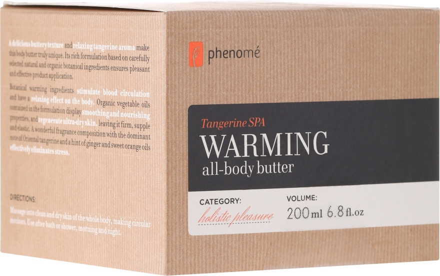 Rozgrzewające masło do ciała - Phenomé Tangerine Spa Warming All-Body Butter — фото N4