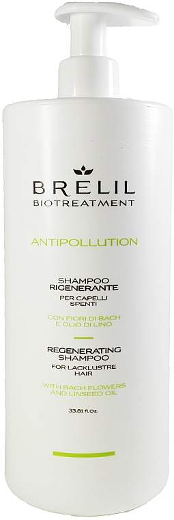 Regenerujący szampon do włosów - Brelil Bio Treatment Antipollution Regenerating Shampoo — Zdjęcie N1