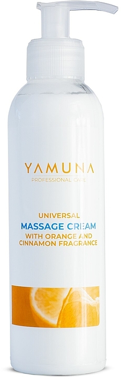 Uniwersalny krem do masażu ciała Pomarańcza i cynamon - Yamuna Massage Cream — Zdjęcie N1