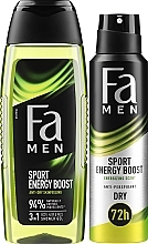 Zestaw - Fa Men Sport Energy Boost (deo/150ml + sh/gel/250ml)  — Zdjęcie N2
