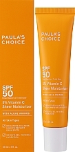 Nawilżający krem ​​przeciwsłoneczny - Paula's Choice 5% Vitamin C Sheer Moisturizer SPF 50 — Zdjęcie N1