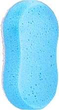 Gąbka do kąpieli, 6019, biało-niebieska - Donegal — Zdjęcie N1